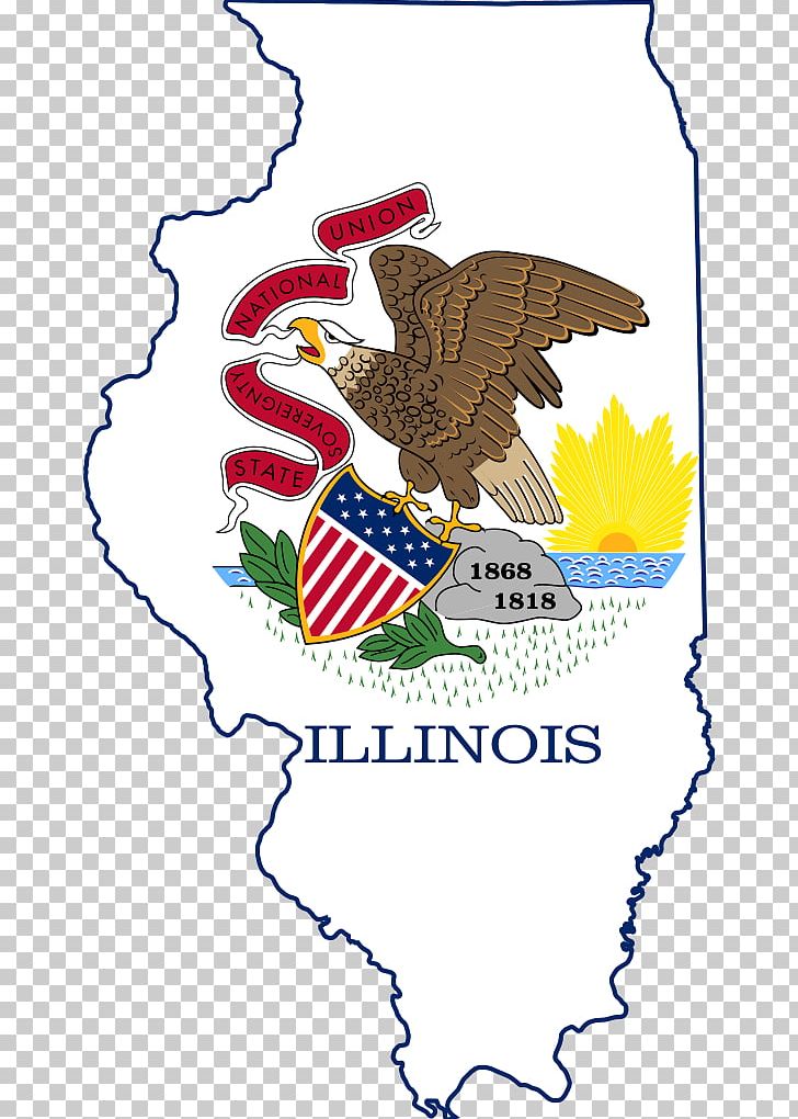 Flag Of Illinois State Flag Map PNG, Clipart, Annin Co, Area, Art, Artwork, Beak Free PNG Download