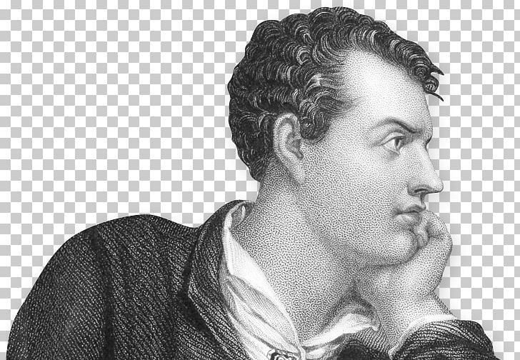 Lord Byron The Romantic Poets Poetry Baron Byron Png Clipart Black And White Byron Chin Citation