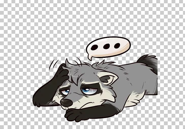 Whiskers Dog Sticker Raccoons PNG, Clipart, Animals, Bear, Canidae, Carnivoran, Cartoon Free PNG Download