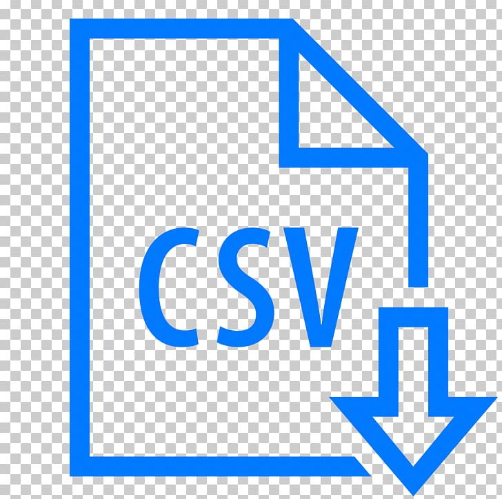 Computer Icons Comma-separated Values Import Computer Software PNG, Clipart, Angle, Area, Blue, Brand, Commaseparated Values Free PNG Download