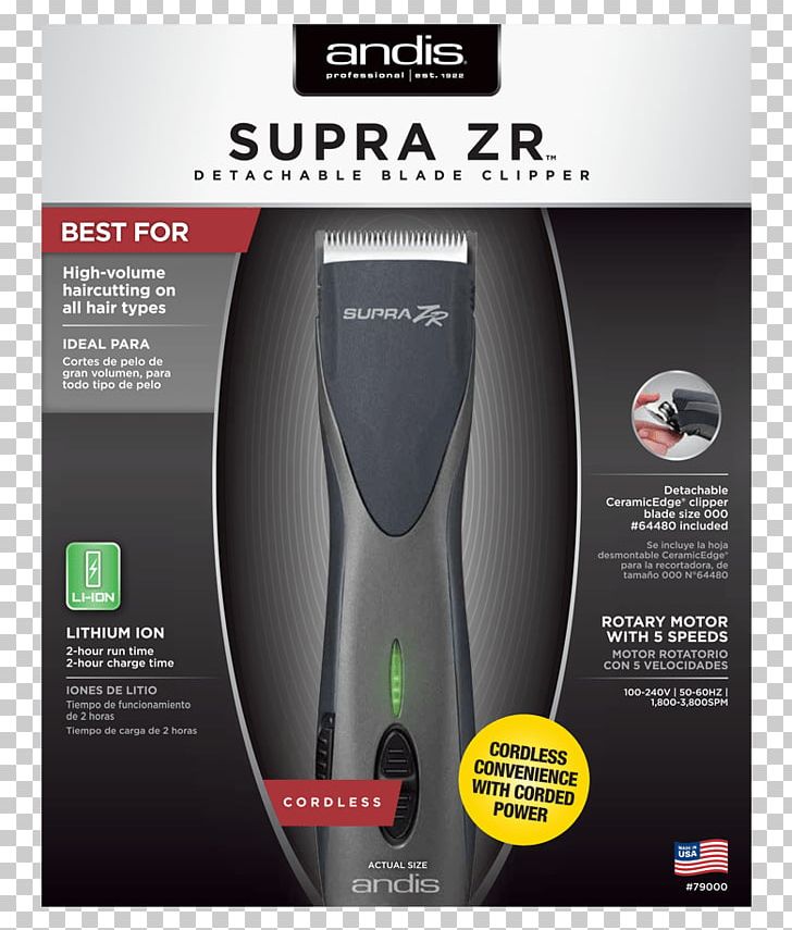 Hair Clipper Andis Supra ZR 79000 Andis Master Adjustable Blade Clipper Andis Supra 120 Ion 68265 PNG, Clipart, Advertising, Andis, Andis Fade Master, Barber, Beard Free PNG Download