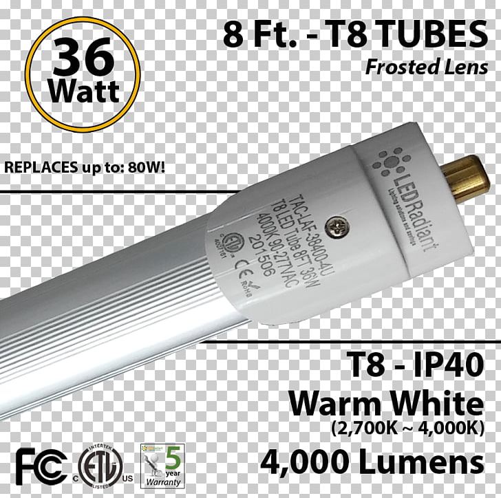 Light-emitting Diode LED Tube LED Lamp Fluorescent Lamp PNG, Clipart, Diagram, Electrical Ballast, Electronics Accessory, Fluorescent Lamp, Incandescent Light Bulb Free PNG Download