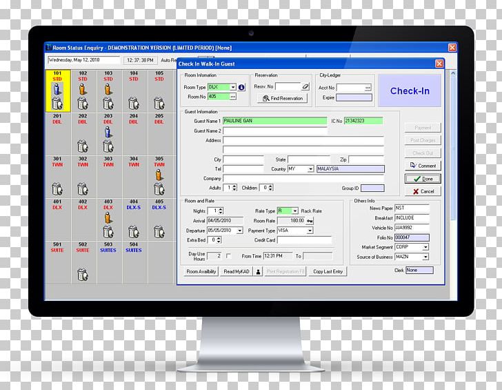 Computer Program Front Office Hotel System Check-in PNG, Clipart, Abs, Antilock Braking System, Checkin, Computer, Computer Monitor Free PNG Download