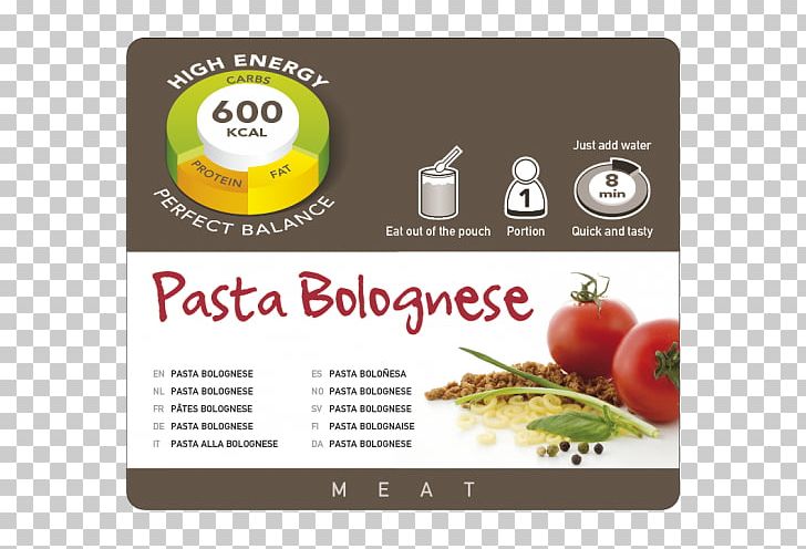 Pasta Bolognese Sauce Carbonara Camping Food Vegetarian Cuisine PNG, Clipart, Beef, Bolognese Sauce, Brand, Breakfast, Camping Food Free PNG Download