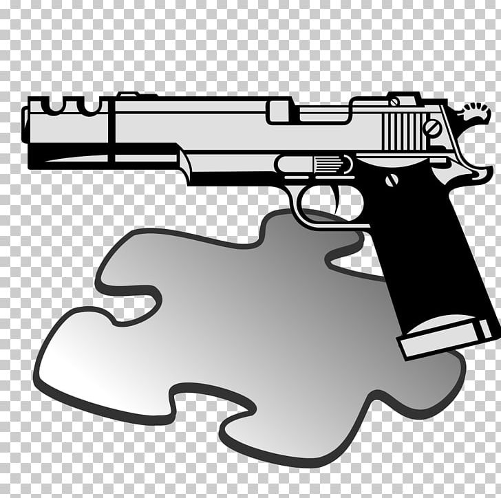 Firearm Pistol PNG, Clipart, Angle, Automatic Firearm, Black And White, Clip, Firearm Free PNG Download