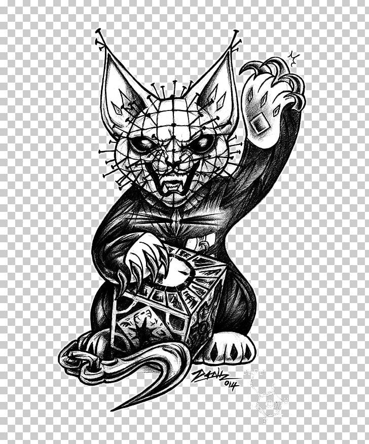 Comics Artist Demon Cat Visual Arts Sketch PNG, Clipart, Artist, Arts, Black, Black And White, Carnivoran Free PNG Download