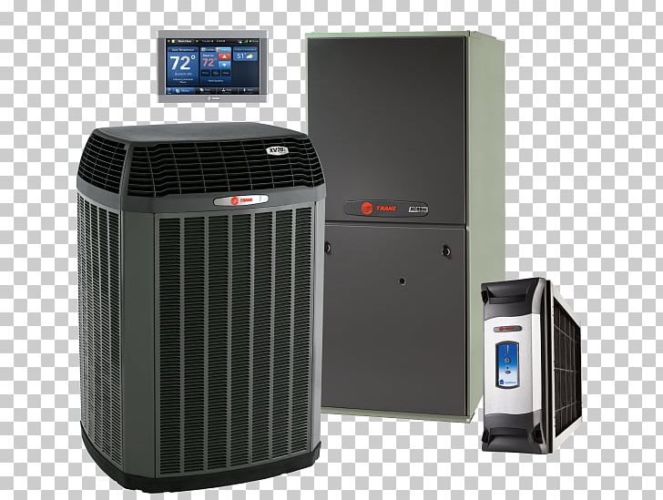 Furnace Trane HVAC Air Conditioning Heating System PNG, Clipart, Air Conditioning, Central Heating, Comfort Systems Usa, Electronics, Furnace Free PNG Download
