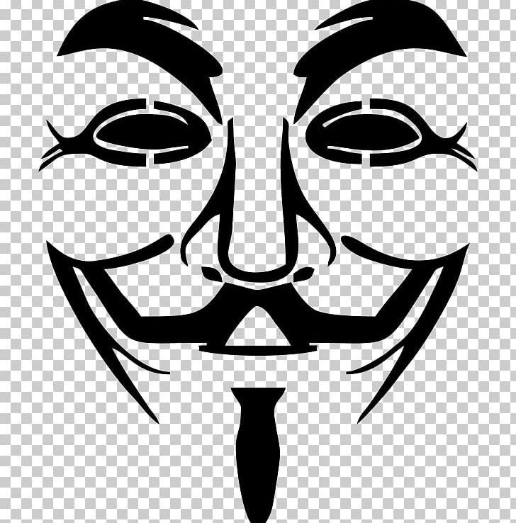 Anonymous Guy Fawkes Mask Computer Icons PNG, Clipart, Anonymity, Anonymous, Art, Artwork, Black And White Free PNG Download