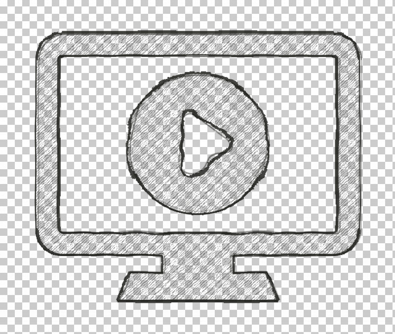 Movie On Monitor Screen Icon Play Icon Computer Icon PNG, Clipart, Computer Icon, Geometry, Line, Material, Mathematics Free PNG Download