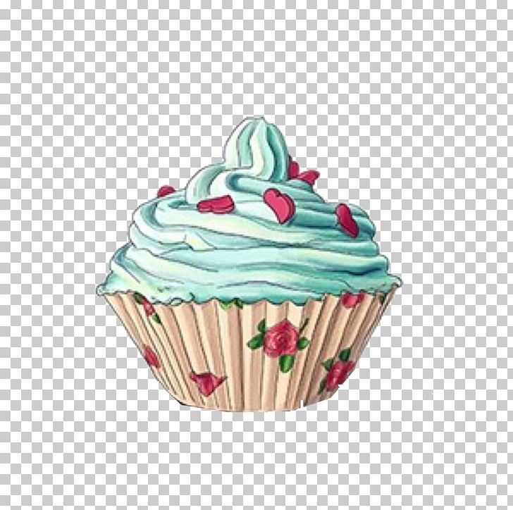 Cupcake Muffin Birthday Cake Bakery Drawing PNG, Clipart, Bakery, Baking Cup, Baking Powder, Birthday Cake, Blue Free PNG Download