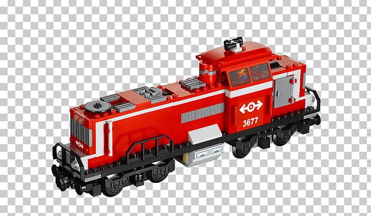 lego 3677 city red cargo train