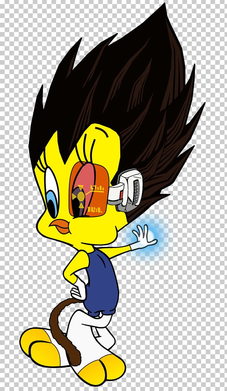 Vegeta Tweety Gohan Super Saiyan Dragon Ball PNG, Clipart, Anime, Art, Bateraketa, Beak, Bird Free PNG Download