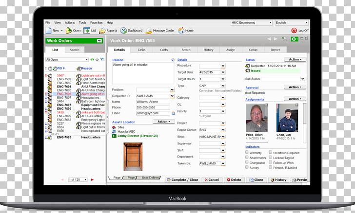 Computerized Maintenance Management System Work Order Business Control PNG, Clipart, Bmc Software, Brand, Business, Business Process, Computer Free PNG Download