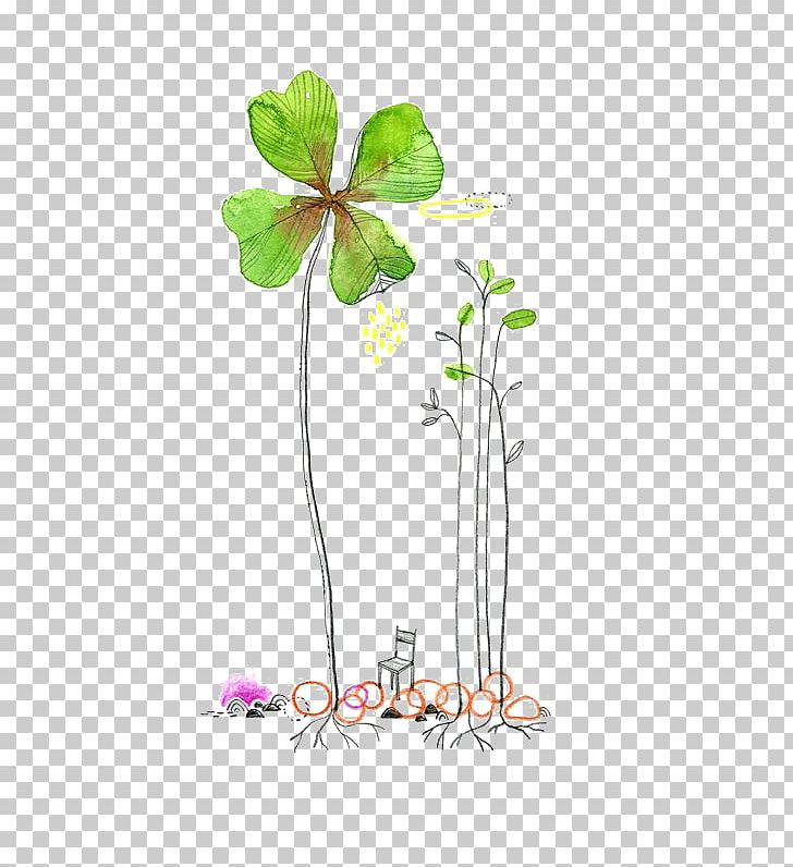 Watercolor Painting Drawing Clover Illustration PNG, Clipart, Architectural Drawing, Art, Branch, Crayon, Creative Free PNG Download