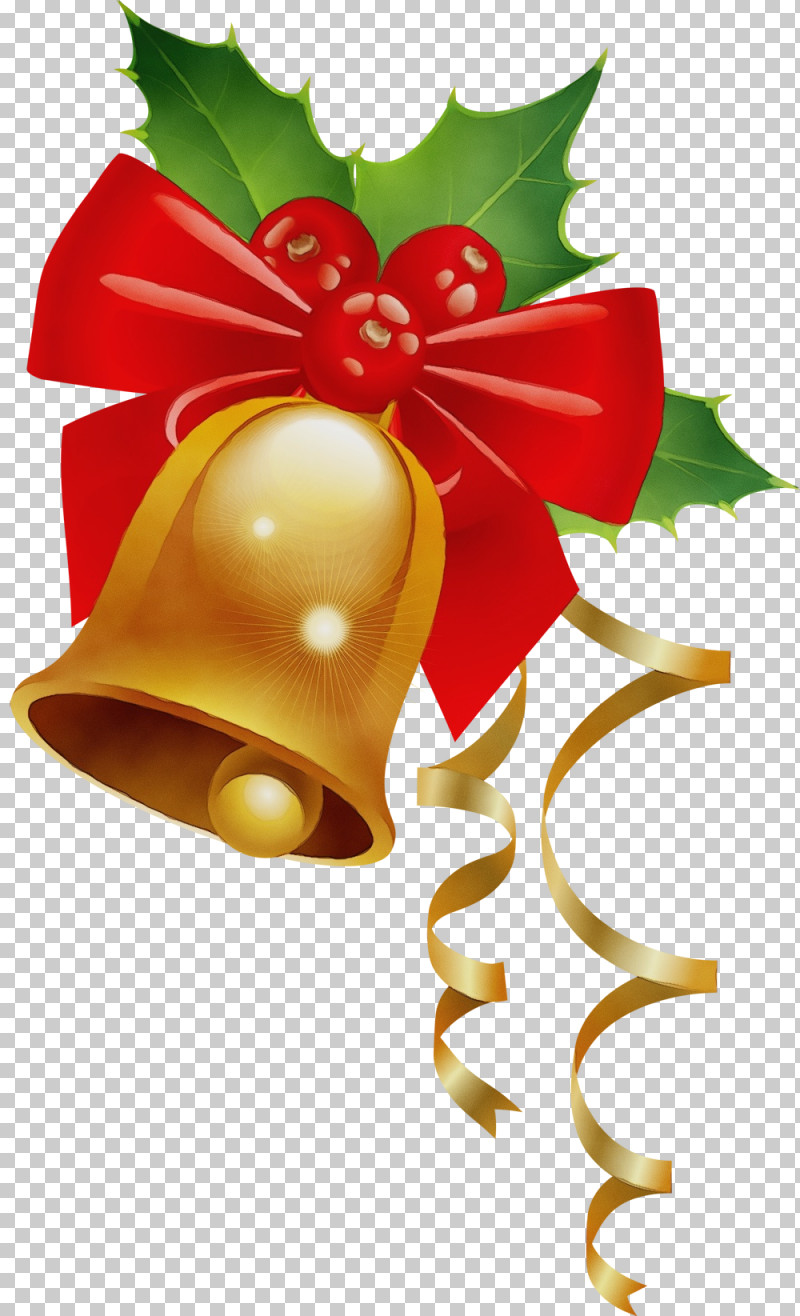 Christmas Ornament PNG, Clipart, Bell, Christmas Ornament, Flower, Holly, Paint Free PNG Download