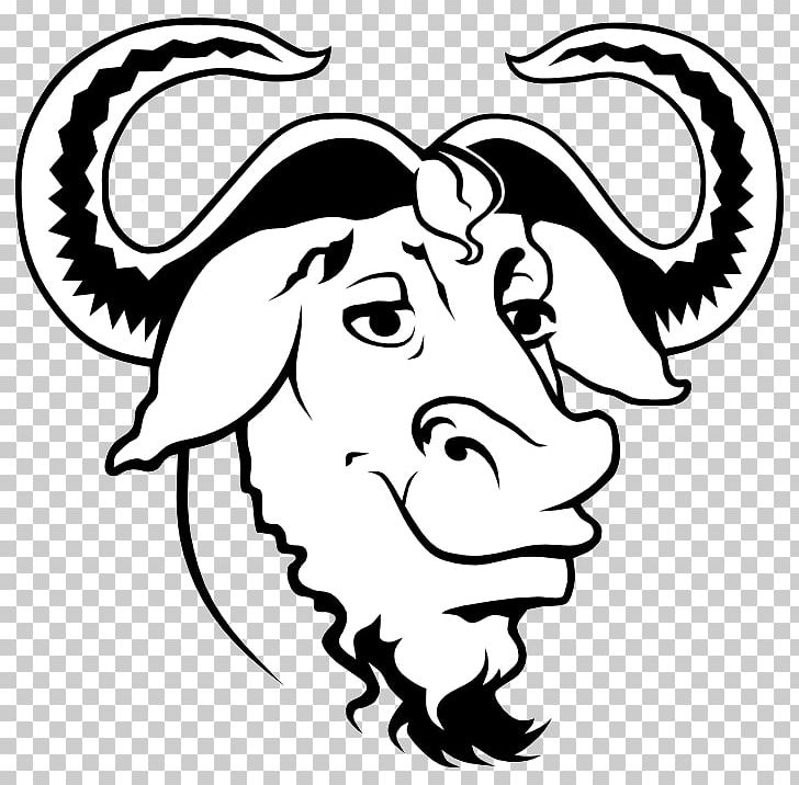 GNU Project GNU Build System Logo PNG, Clipart, Artwork, Black And White, Face, Fictional Character, Gnu Free PNG Download