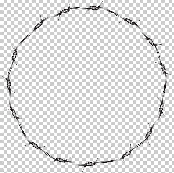 Barbed Wire Fence PNG, Clipart, Area, Barbed Wire, Black And White, Border Frame, Circle Free PNG Download