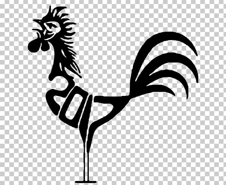 Rooster Chicken Chinese New Year PNG, Clipart, Animals, Beak, Bird, Black And White, Chinese Calendar Free PNG Download