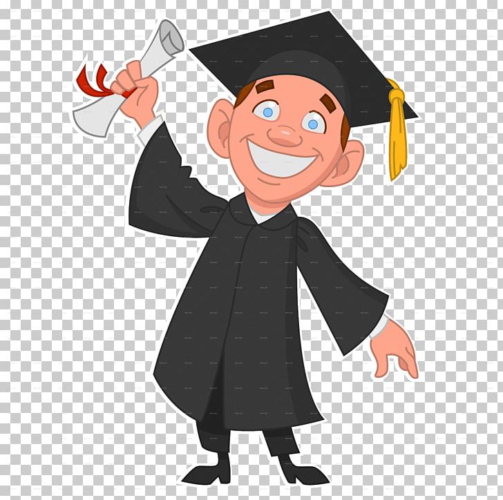 Graduation Ceremony Graduate University Diploma PNG, Clipart, Academic Degree, Academic Dress, Academician, Cartoon, Fictional Character Free PNG Download