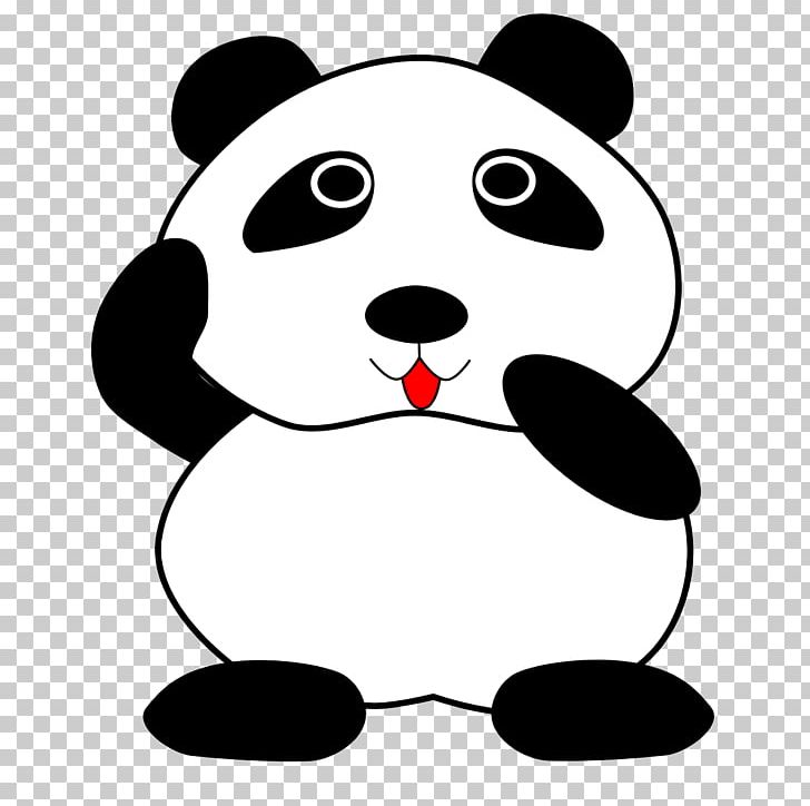 Giant Panda Bear Cartoon PNG, Clipart, Animals, Art, Artwork, Bear, Black Free PNG Download