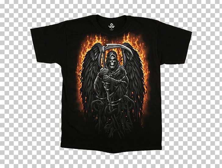 T-shirt Death Human Skull Symbolism Satan PNG, Clipart, Art, Black, Brand, Clothing, Death Free PNG Download