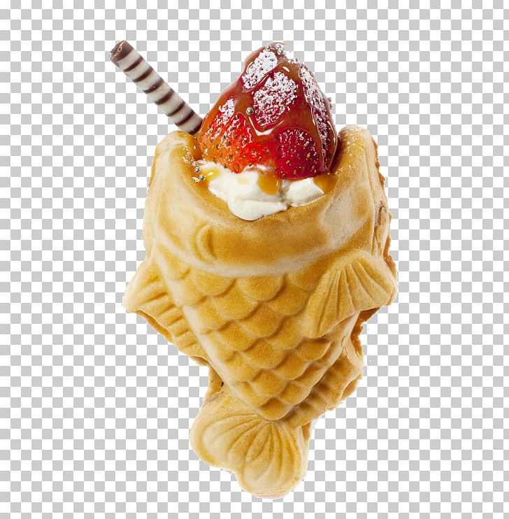Taiyaki Parfait Ice Cream Crêpe PNG, Clipart, Belgian Waffle, Birthday Cake, Cream, Crepe, Dessert Free PNG Download
