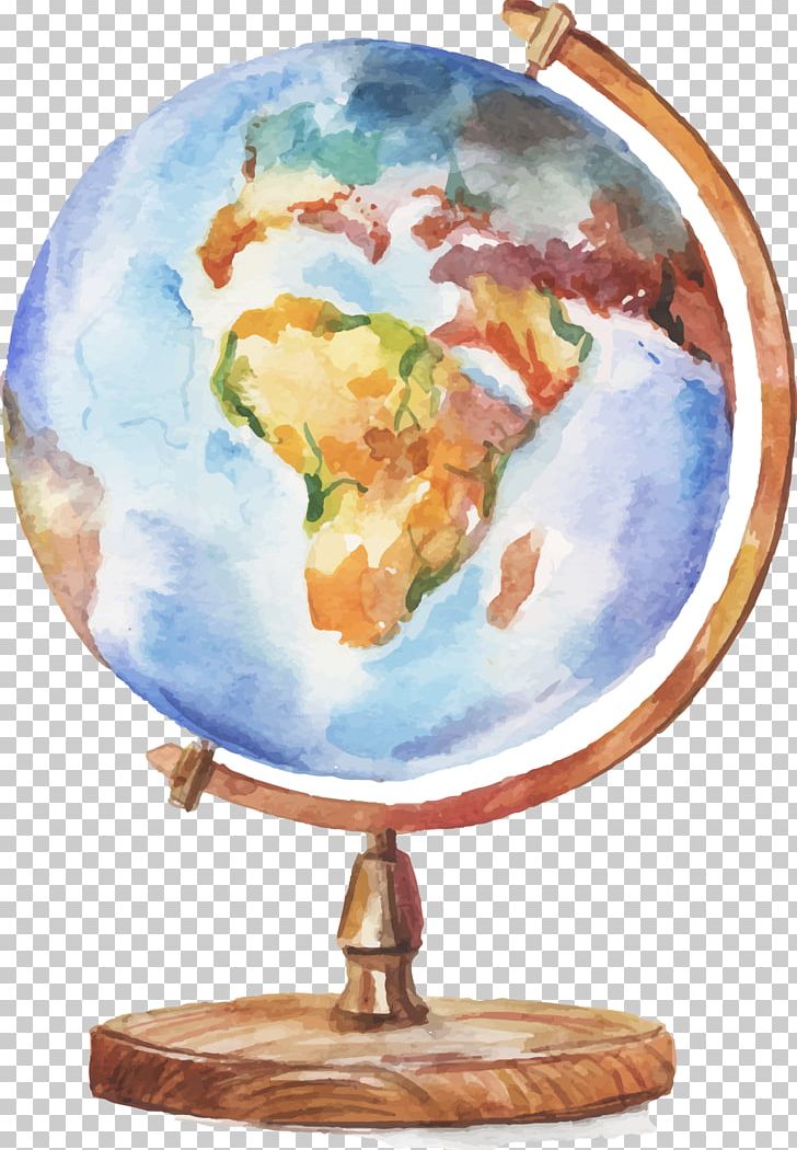 Globe Watercolor Painting Drawing Illustration PNG, Clipart, Architectural Drawing, Draw, Drawing Vector, Earth Globe, Globe Vector Free PNG Download