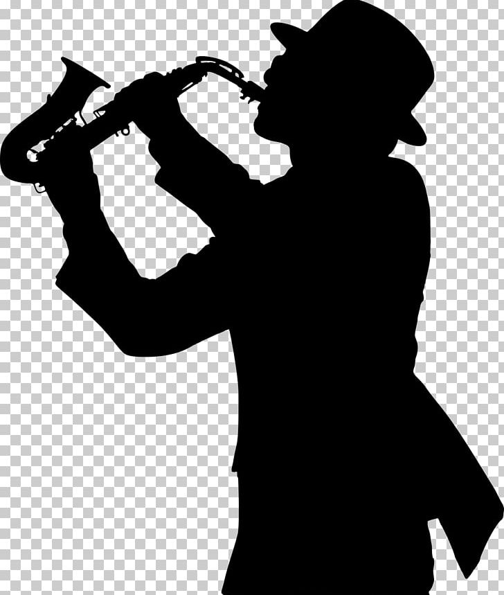 Alto Saxophone Silhouette Jazz Trumpeter PNG, Clipart, Alto Saxophone, Black And White, Brass Instrument, Henri Selmer Paris, Jazz Free PNG Download
