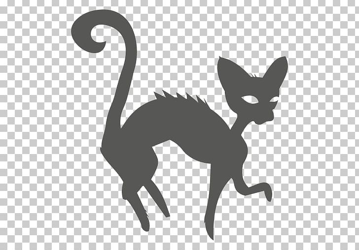 Halloween Whiskers Silhouette Kitten PNG, Clipart,  Free PNG Download