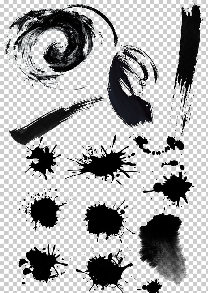 Ink Brush Art PNG, Clipart, Animation, Art, Black, Black And White, Calligraphy Free PNG Download