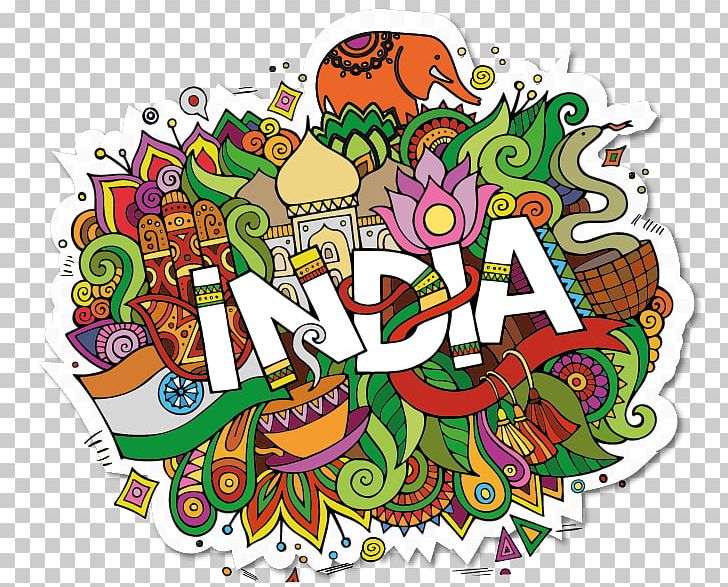 India Doodle Art Lettering PNG, Clipart, Art, Artwork, Country, Doodle, Drawing Free PNG Download