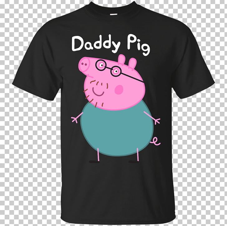 Daddy Pig T-shirt Hoodie Father PNG, Clipart, Active Shirt, Adult, Black, Brand, Child Free PNG Download