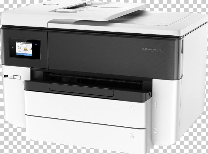 Laser Printing Hewlett-Packard HP Officejet Pro 7740 Multi-function Printer PNG, Clipart, Brands, Electronic Device, Hewlettpackard, Hp Deskjet, Hp Eprint Free PNG Download