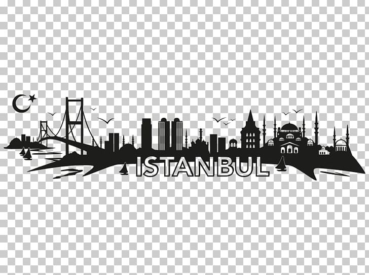 Istanbul Wall Decal Skyline Photography Graphics PNG, Clipart, Angle, Black, Black And White, Brand, City Free PNG Download
