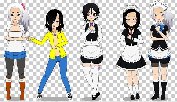 Maid Art Uniform Clothing Costume PNG, Clipart, Anime, Art, Artist, Black Hair, Cartoon Free PNG Download