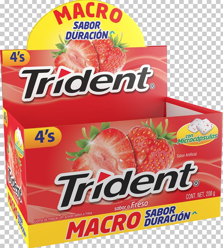 Strawberry Chewing Gum Trident Flavor Mentha Spicata PNG, Clipart, Brand, Bubbaloo, Caramel, Chewing Gum, Diet Food Free PNG Download