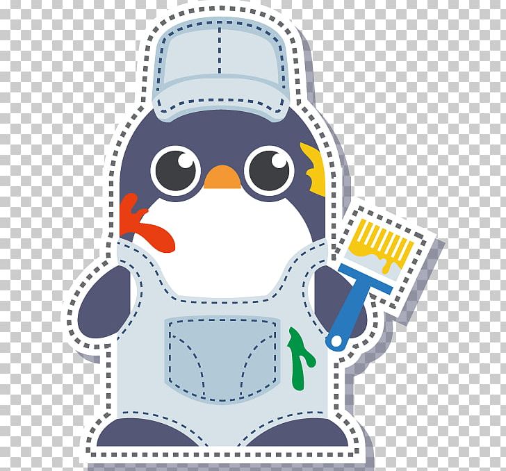 Penguin Painting PNG, Clipart, Adobe Illustrator, Animal, Animals, Bird, Brush Free PNG Download