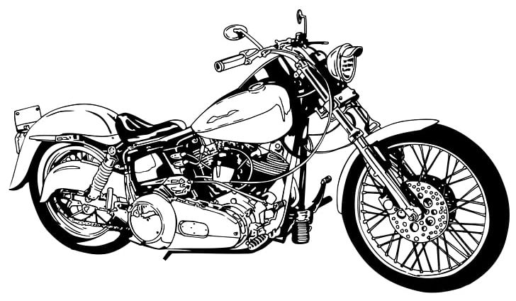 Motorcycle Harley-Davidson Chopper PNG, Clipart, Automotive Design, Bicycle Frame, Bicycle Part, Bicycle Wheel, Black And White Free PNG Download