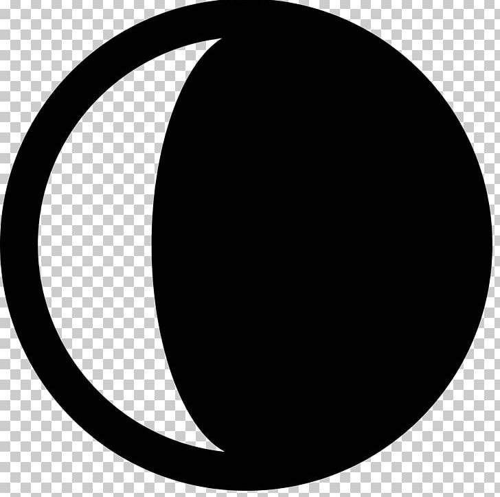 Lunar Phase Crescent New Moon Computer Icons PNG, Clipart, Astrology, Black, Black And White, Circle, Computer Icons Free PNG Download