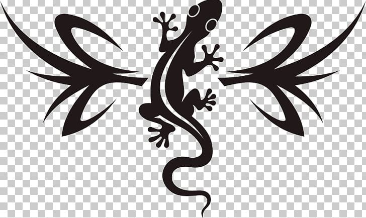 Lizard Reptile Gecko Drawing Tattoo PNG, Clipart, Animals, Art, Bird, Black And White, Branch Free PNG Download