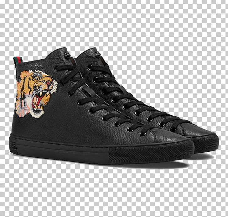 High-top Gucci Leather Sneakers Fashion 