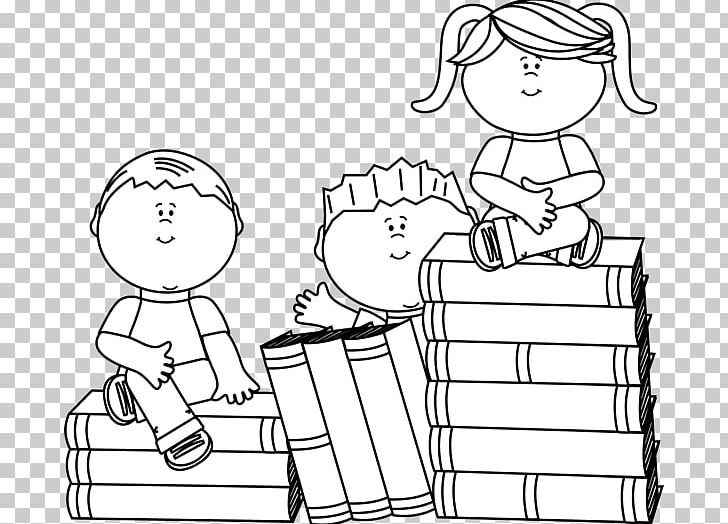 Reading Child Black And White PNG, Clipart, Arm, Art, Black, Black And White, Book Free PNG Download