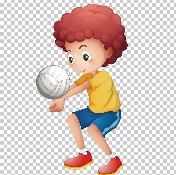 Sport Child Volleyball Illustration PNG, Clipart, Athlete, Ball, Boy, Cartoon, Drawing Free PNG Download