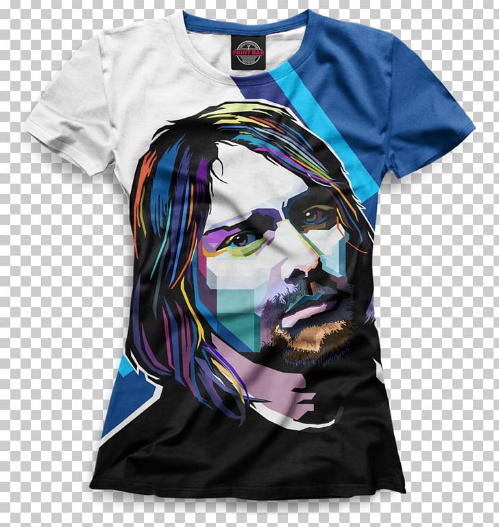 T-shirt Sleeve Neck Brand PNG, Clipart, Brand, Clothing, Cobain, Kurt, Kurt Cobain Free PNG Download