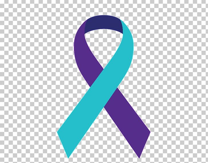 Awareness Ribbon Suicide Prevention Turquoise Purple Ribbon PNG, Clipart, Awareness, Awareness Ribbon, Brand, Color, Depression Free PNG Download