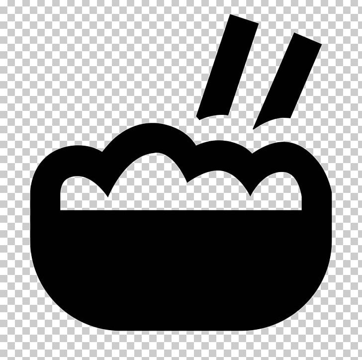 Rice Bowl Computer Icons Food PNG, Clipart, Black, Black And White, Bowl, Brand, Chopsticks Free PNG Download
