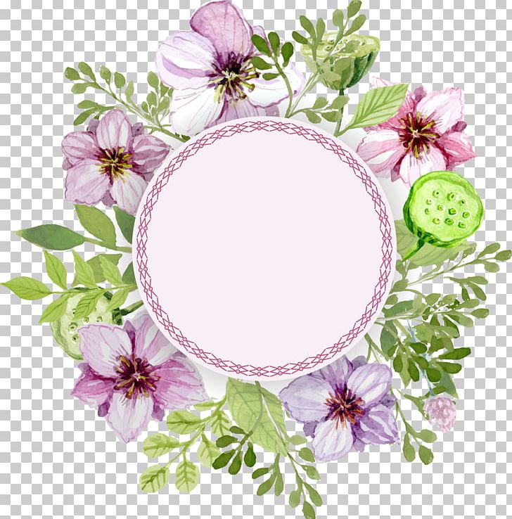 Flower Watercolor Painting Label PNG, Clipart, Convite, Cut Flowers, Decorative Patterns, Dishware, Etiquette Free PNG Download