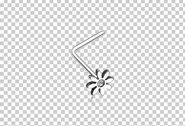 Nose Piercing Body Jewellery Ring PNG, Clipart, Angle, Black And White, Body Jewellery, Body Jewelry, Common Daisy Free PNG Download