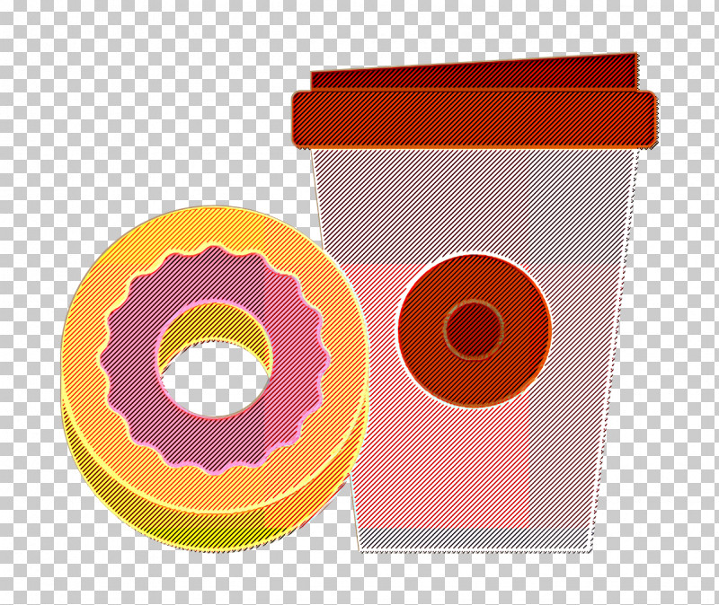 Coffee Icon Paper Cup Icon Donut Icon PNG, Clipart, Coffee Icon, Donut Icon, Orange, Paper Cup Icon, Plastic Free PNG Download