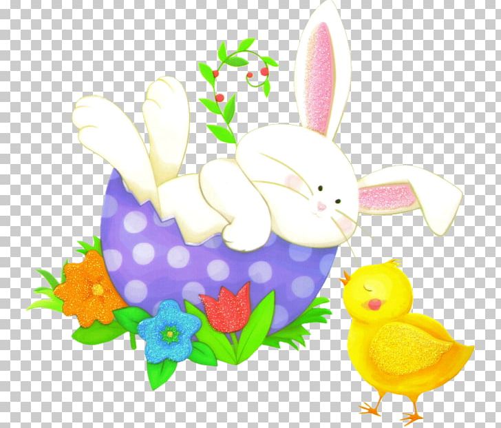 Easter Bunny Rabbit Hare Easter Egg Floral Design PNG, Clipart, Animals, Cut Flowers, Easter, Easter Bunny, Easter Egg Free PNG Download
